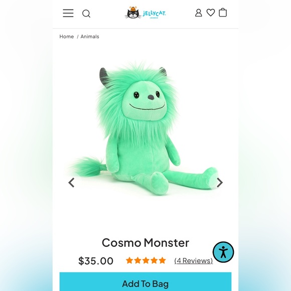 NEW COSMO Jelly Cat - Picture 1 of 1